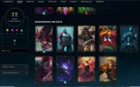 conta de lol Silver4, 32 skins