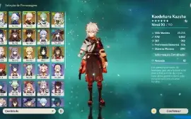 ✨Genshin Impact 15 Personagem T5, Ar 56, Serv America⭐✨