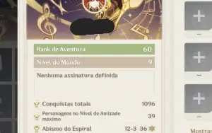 Conta AR60 - 21 5* + 17 armas 5*