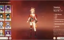 Conta Genshin impact AR 57, muitos 5* + 80 tiros