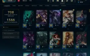 Conta Lol 1K De Skins