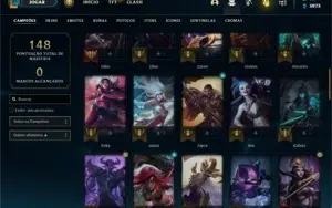 vendo conta com rammus rei/rammus king