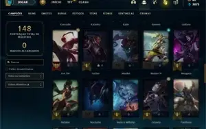 vendo conta com rammus rei/rammus king