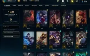 vendo conta com rammus rei/rammus king