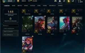 vendo conta com rammus rei/rammus king
