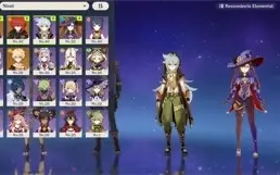 AR26 - Cyno com Lança de Jade + Diluc + Mona + 4 tiros
