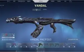 Vendo conta de valoran com skins + 115 radianite + conta lol