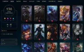 Conta League Of Legends - Level 366, 136 Skins, 146 Campeões