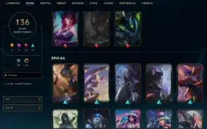 Conta League Of Legends - Level 366, 136 Skins, 146 Campeões