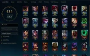 CONTA DE LOL COM MAIS DE 100 SKINS , QUASE TODOS OS CHAMPS