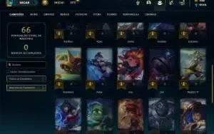 Conta bronze 2 com 33 Champs e 5 Skins