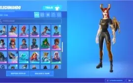 Conta de Fortnite com mais de 3k gasto em skins.