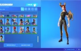 Conta de Fortnite com mais de 3k gasto em skins.