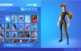 Conta de Fortnite com mais de 3k gasto em skins.