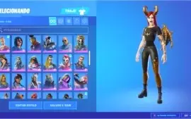 Conta de Fortnite com mais de 3k gasto em skins.