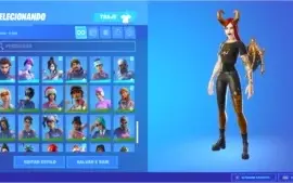 Conta de Fortnite com mais de 3k gasto em skins.
