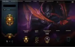 Conta Ouro 3, com skins Épicas e Lendárias!