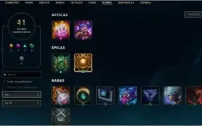 Conta Ouro 3, com skins Épicas e Lendárias!