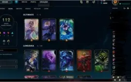 Conta LoL - Platina 5 - 112 skins