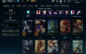 Unranked com 30 Champs e 4 Skins