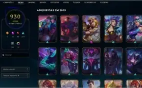 Conta com Todas as Skins dos jogo