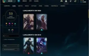 Conta League of Legends com 83 Champions