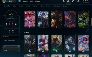Conta LoL Com 5k700RP LVL 129 GOLD 2019