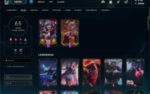 Conta LoL Com 5k700RP LVL 129 GOLD 2019