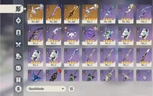 Ar45. Ganyu + 2 amos, zhongli + prisma, Raiden + cortadora