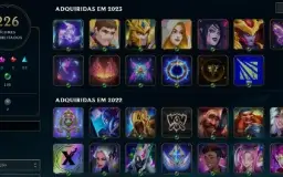 Conta League of legends 200+ skins