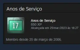 Conta Steam 19 Anos De Criação Com Jogos - Moeda 5 E 10 Anos