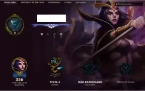 Conta unranked borda diamond 3