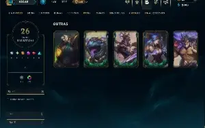 Esmeralda 4 com 75 Champs e 26 Skins +5 Vitoriosas