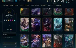 Esmeralda 4 com 75 Champs e 26 Skins +5 Vitoriosas