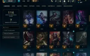 Esmeralda 1 com 85 Champs e 12 Skins