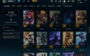 Esmeralda 1 com 85 Champs e 12 Skins