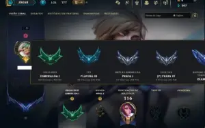 Esmeralda 1 com 85 Champs e 12 Skins