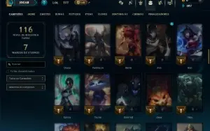 Esmeralda 1 com 85 Champs e 12 Skins