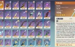 AR50 com Eula, Diluc, Zhongli, Mona c1 e Keqing (Arma T5)