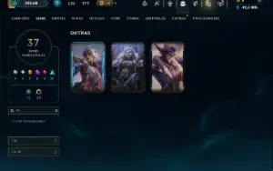 Unranked com 85 Champs e 37 Skins ( MID / ADC )