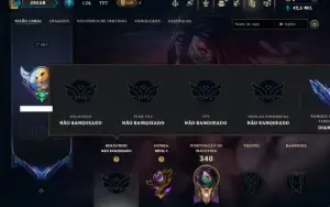 Unranked com 85 Champs e 37 Skins ( MID / ADC )