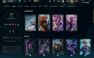 Unranked com 85 Champs e 37 Skins ( MID / ADC )