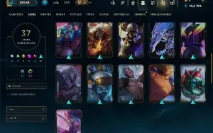 Unranked com 85 Champs e 37 Skins ( MID / ADC )