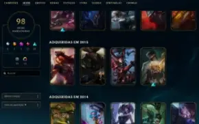 Conta de LOL Antiga com muita Skin