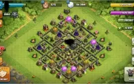 CONTA CLASH OF CLANS CV9 95% FULL