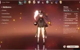 Conta Genshin Impact AR 39 | Hu Tao C1 | QiQi