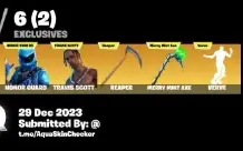 conta de fortnite rara com travis scoot, minty, glow, etc