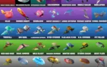 conta de fortnite rara com travis scoot, minty, glow, etc