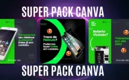Pacote com 30.000 Artes Canva Editáveis - Envio Imediato