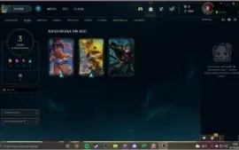 Conta smurf lol platina 2 email não verificado